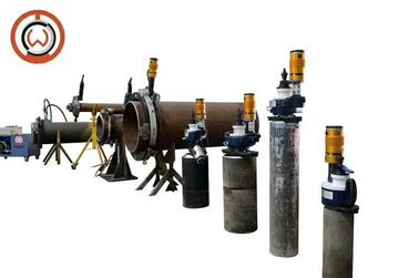 Split OD Mount Portable Pipe Cutting Beveling Machine Hydraulic Driven 220V - 240V