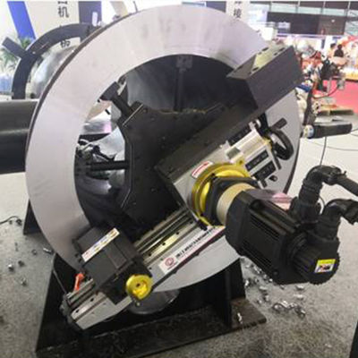 Flange Electric Pipe Beveling Machine 42r/Min Cutting