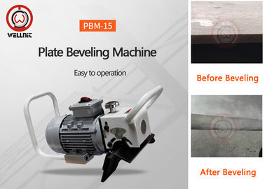 Electric Driven Portable Plate Chamfering Machine Bevel Angle Can Adjustable