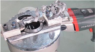 Cam Type Self Centering Pipe Cutting And Beveling Machine SCB -63 Metabo Motor