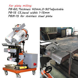 Automatic Clamping Beveling Machine / Plate Edge Milling Machine For Plate And Pipes