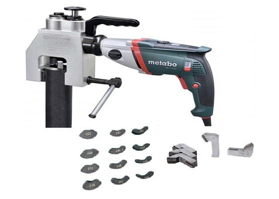 Handle Chamfering Electric Pipe Beveling Machine 12mm Thickness