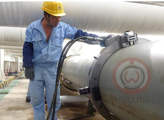 OD Mounted Pipe Cold Cutter Split Frame Tube Cutting Beveling Machine