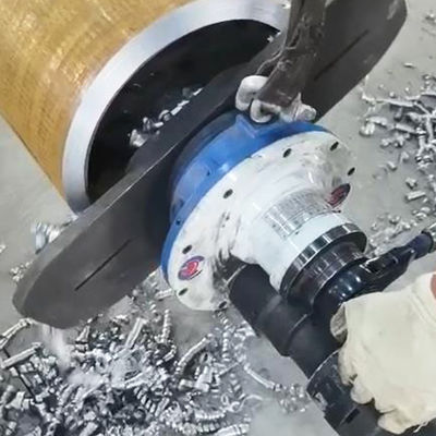 Internal Expansion Electric Pipe Beveling Machine 35r/Min 2kw