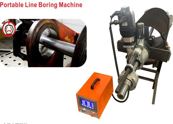 Bouwcnc Draagbare Lijn Boring Machine 118r/Min For Excavator Repair